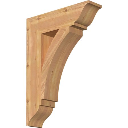 Ekena Millwork Thorton Traditional Smooth Bracket, Western Red Cedar, 5 1/2"W x 22"D x 30"H BKT06X22X30THR01SWR